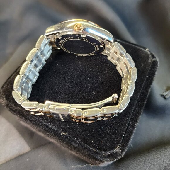 Michael Kors MK6482 Kiley Pave Women’s 2-Tone Crystal Watch 7” Wrist – Pre-Owned - Picture 7 of 11